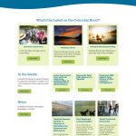 screenshot of Columbia Riverkeeper's Media Hub on their Wordpress website